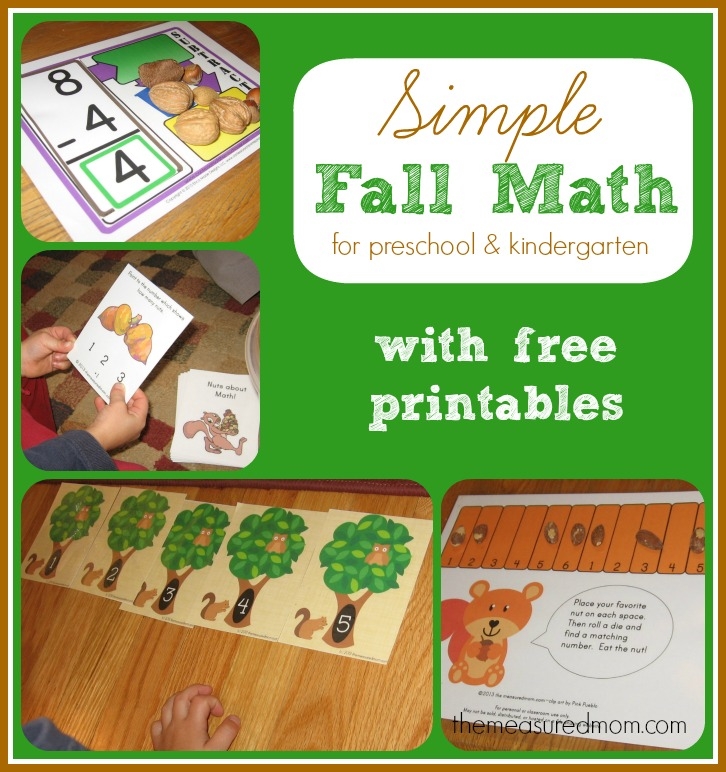 Kindergarten Fall Math Worksheets Fesscp