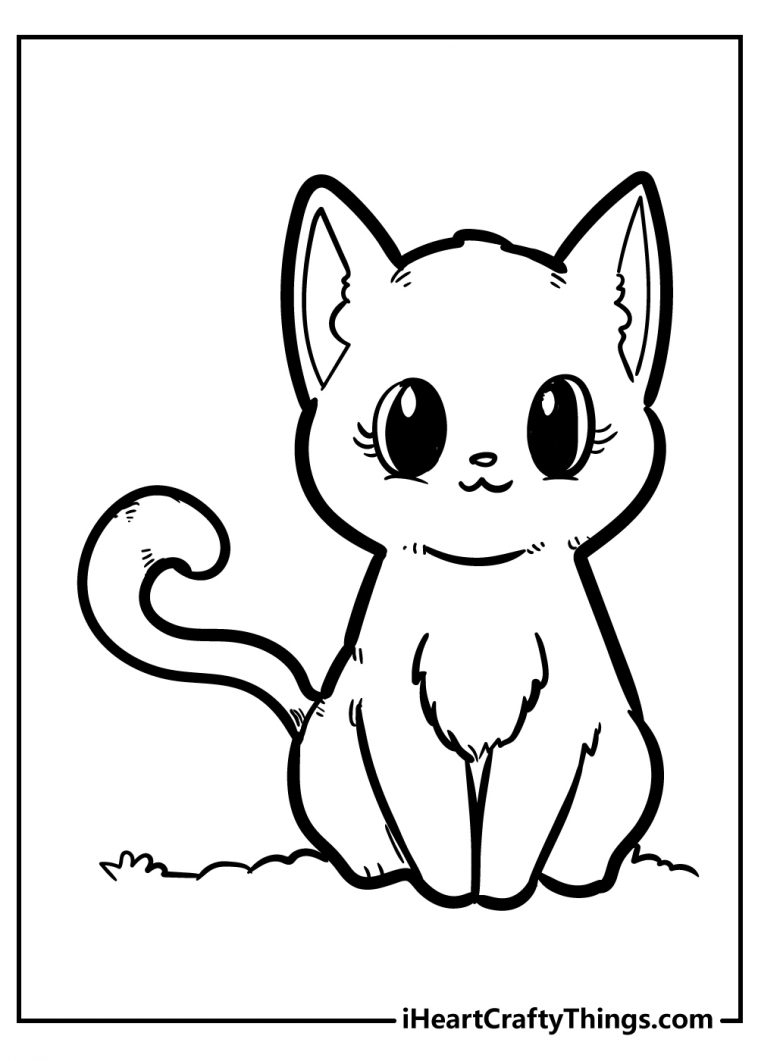 Kitten Coloring Pages Free Printable Vrogue co