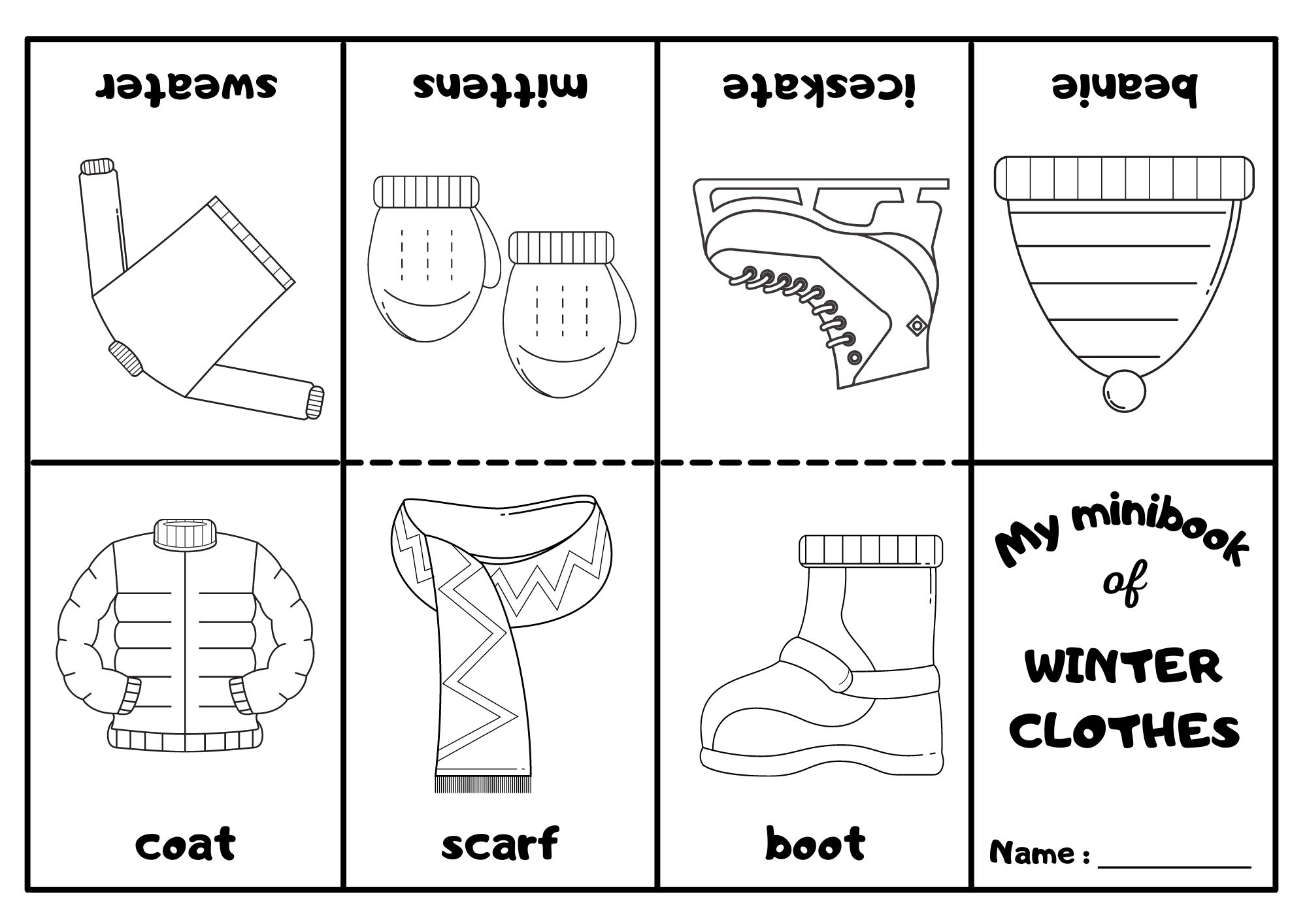 Labelling Winter Clothes ESL Activities Twinkl Twinkl 