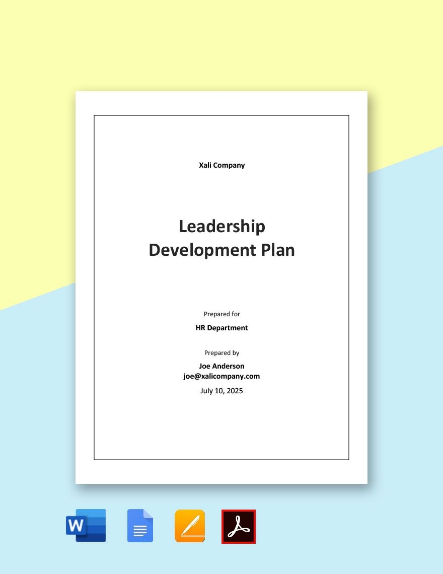 Leadership Templates In Word FREE Download Template