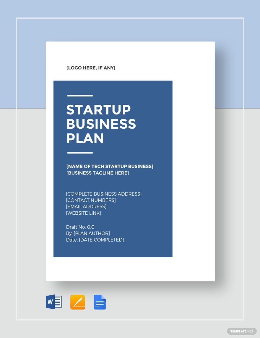 Lean Startup Business Plan Template In Word PDF Google Docs Pages