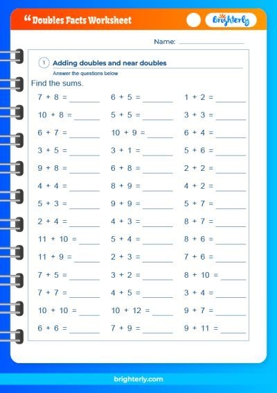 Learn Everything You Need To Know About Double Facts Worksheets PDFs 
