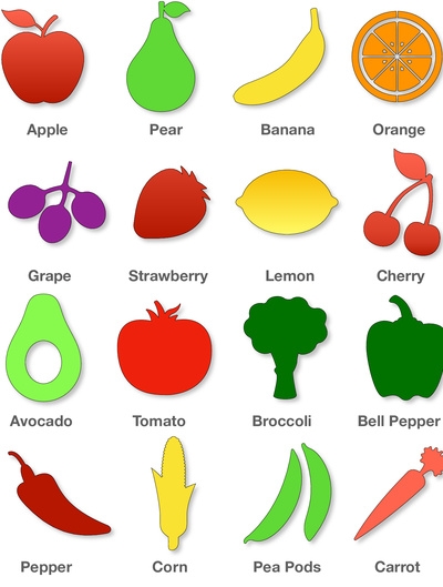 Learning About Fruits And Vegetables Free Printables For Kids