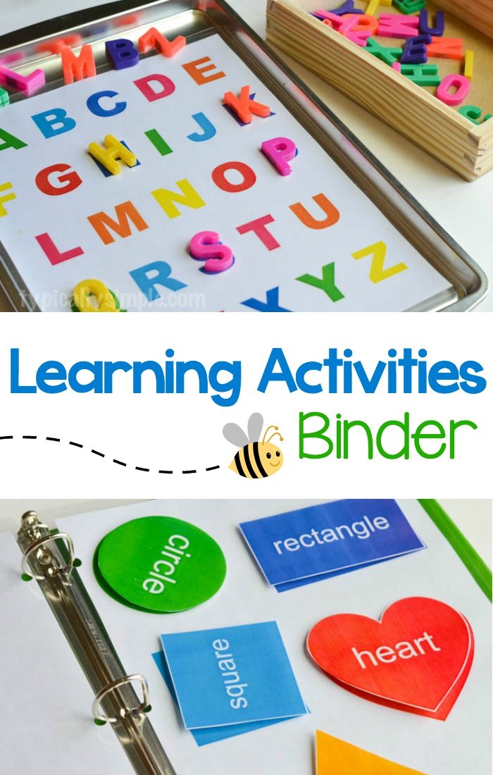 Learning Activities Binder Free Printable Typically Simple
