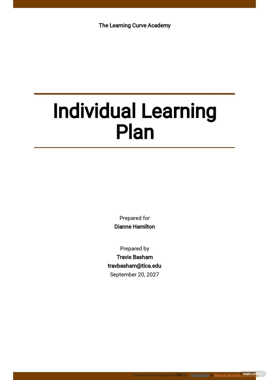 Learning Plan Templates 15 Docs Free Downloads Template