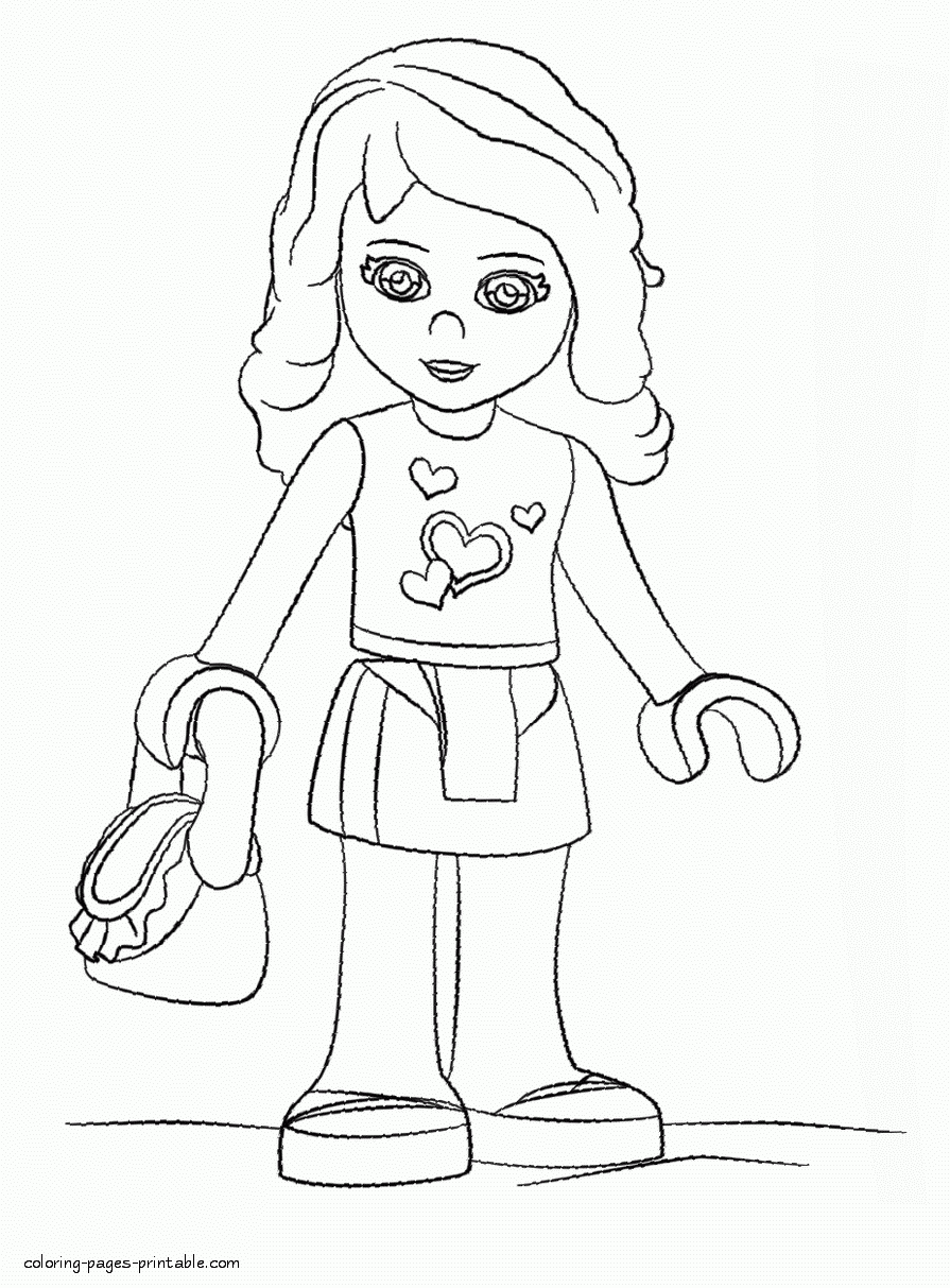 Lego Friends Doll Coloring Page COLORING PAGES PRINTABLE COM