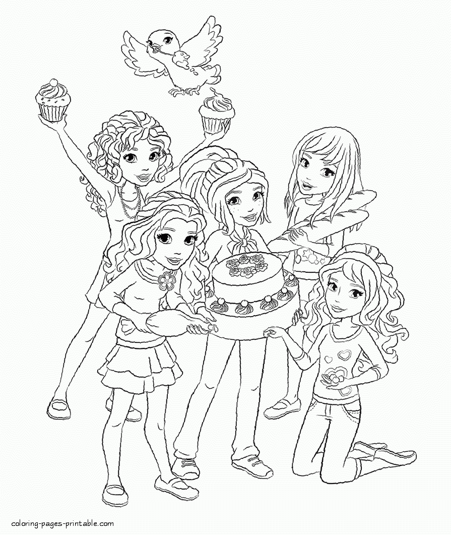 Lego Friends Printable Coloring Pages COLORING PAGES PRINTABLE COM