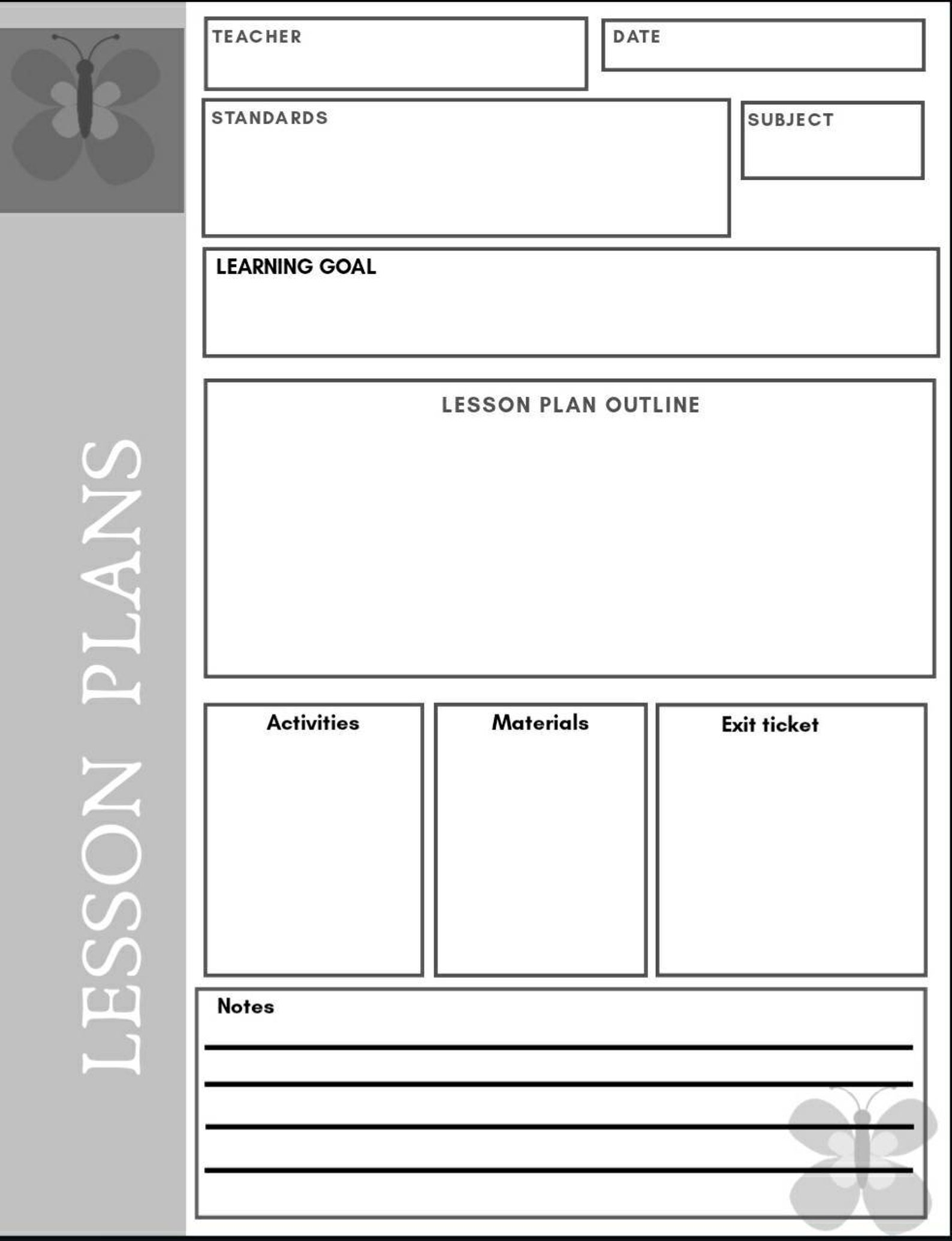 typable lesson plan template