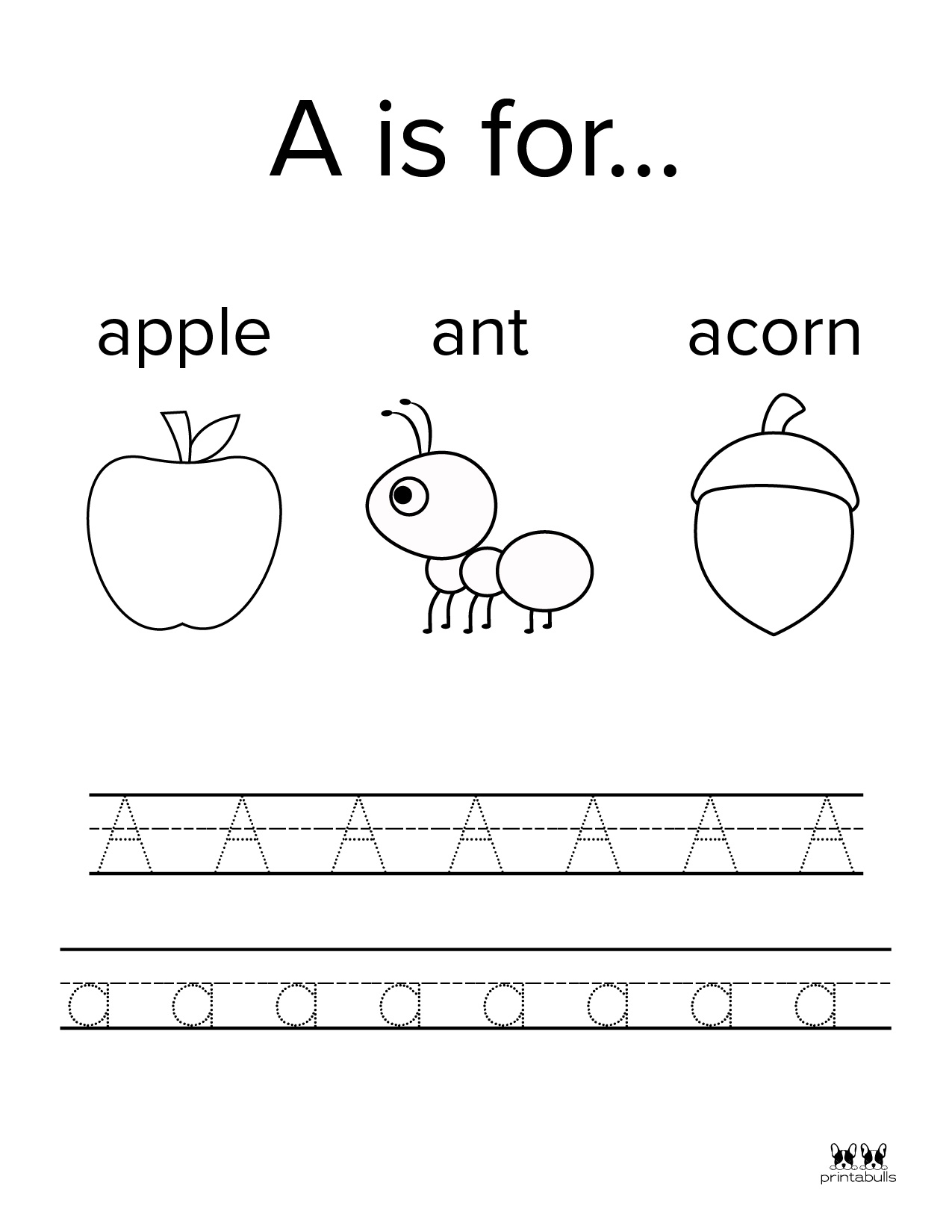 letter a activities free printable worksheets