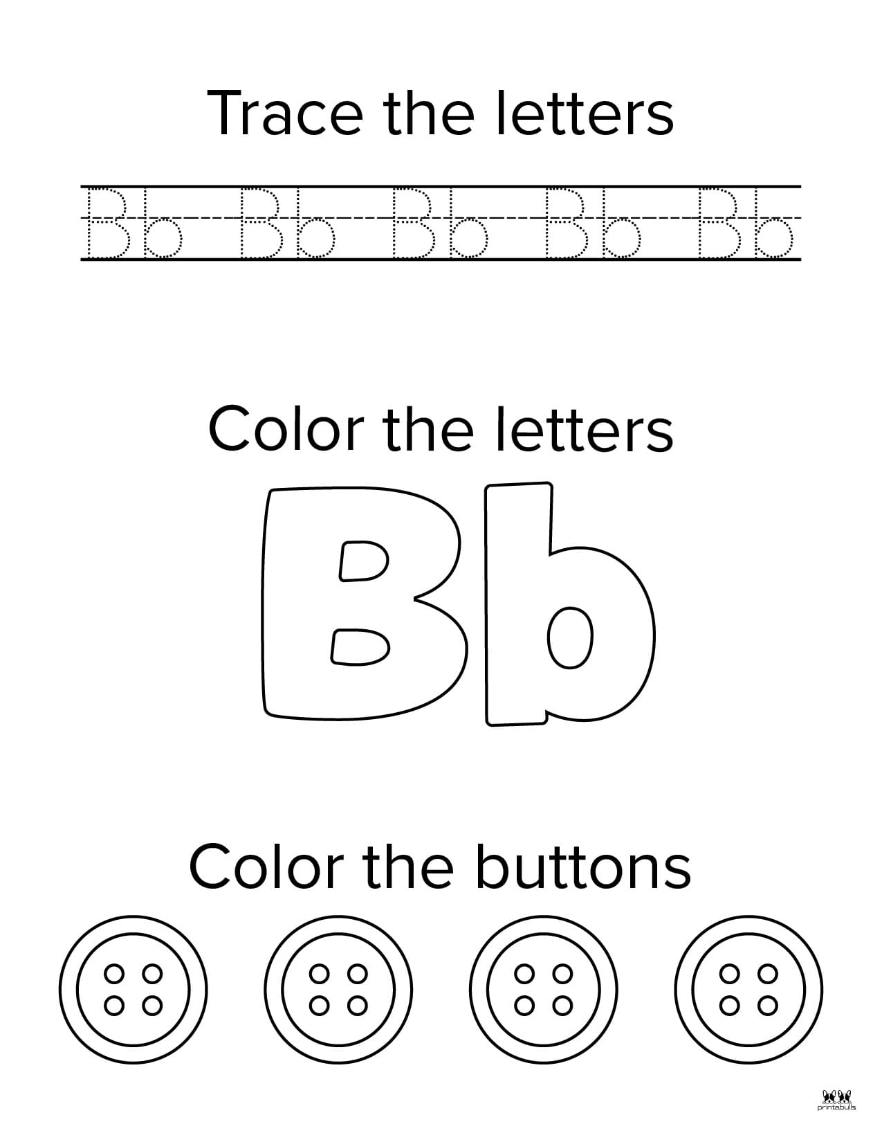 free printable letter b activities