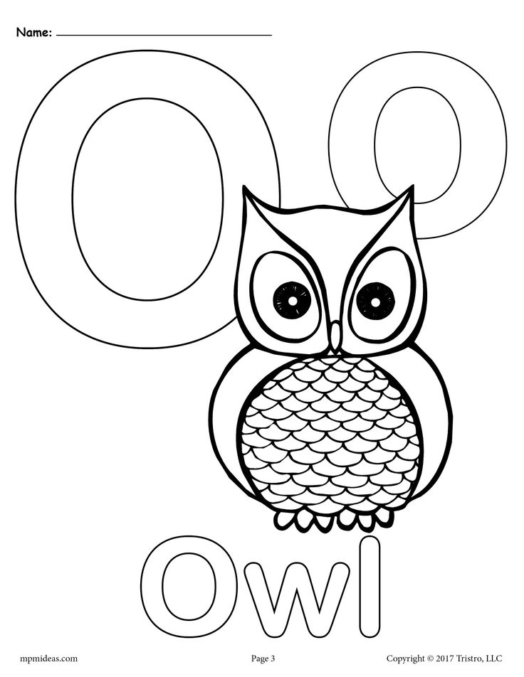 Letter O Alphabet Coloring Pages 3 Printable Versions Alphabet 