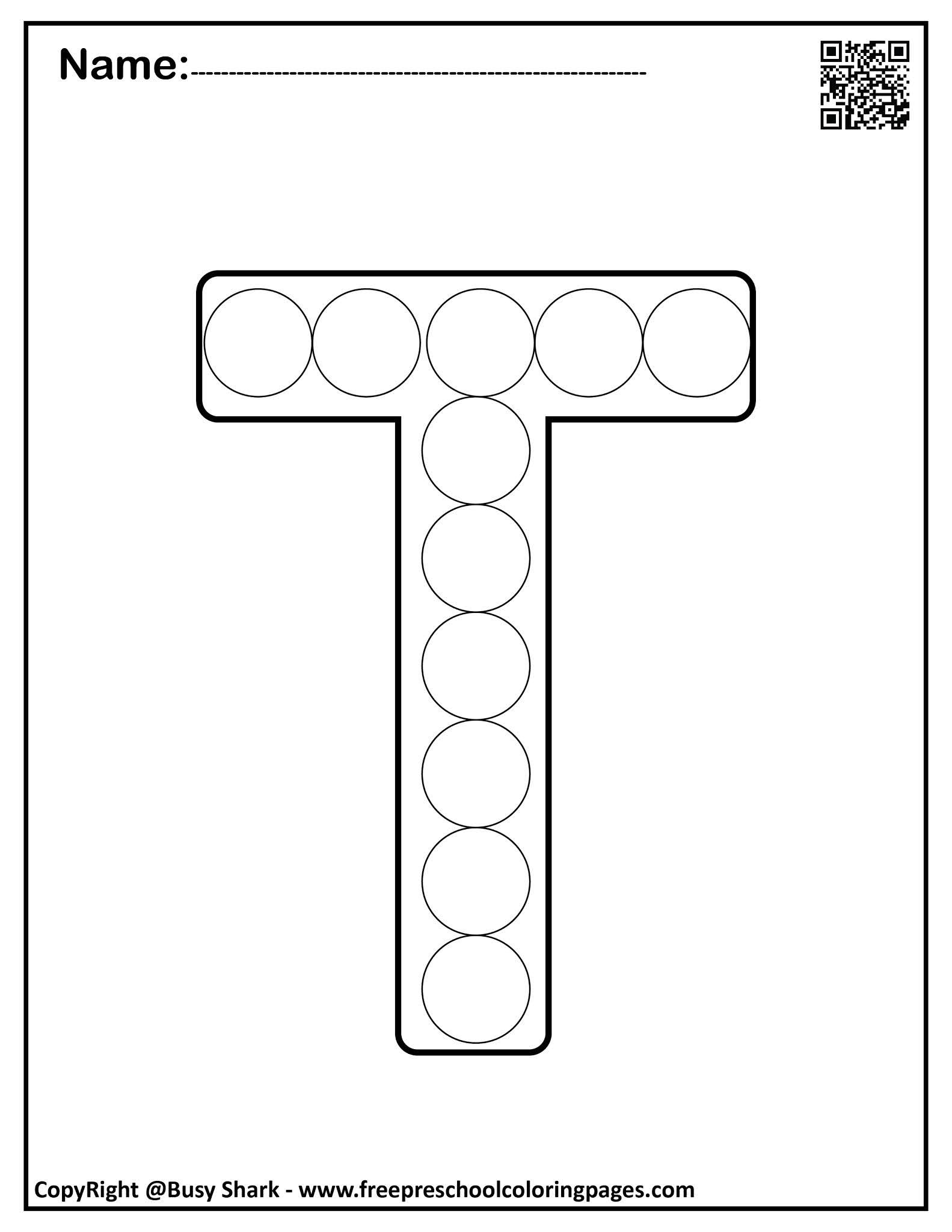 letter k dotter activity printables