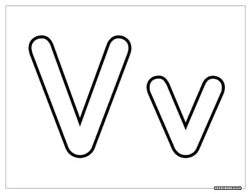 letter v printable activities