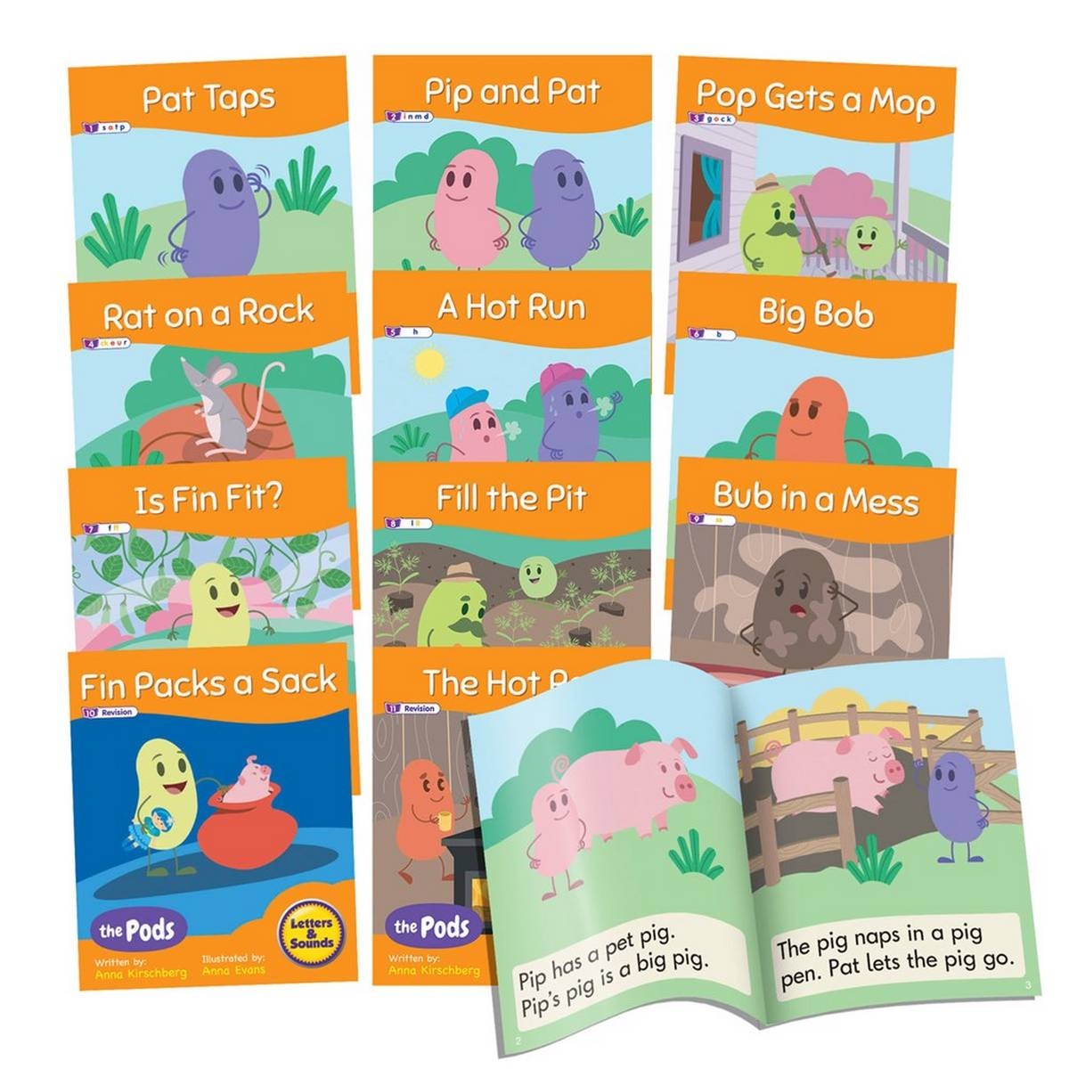 Letters Sounds Phase 2 The Pods ABC School Supplies