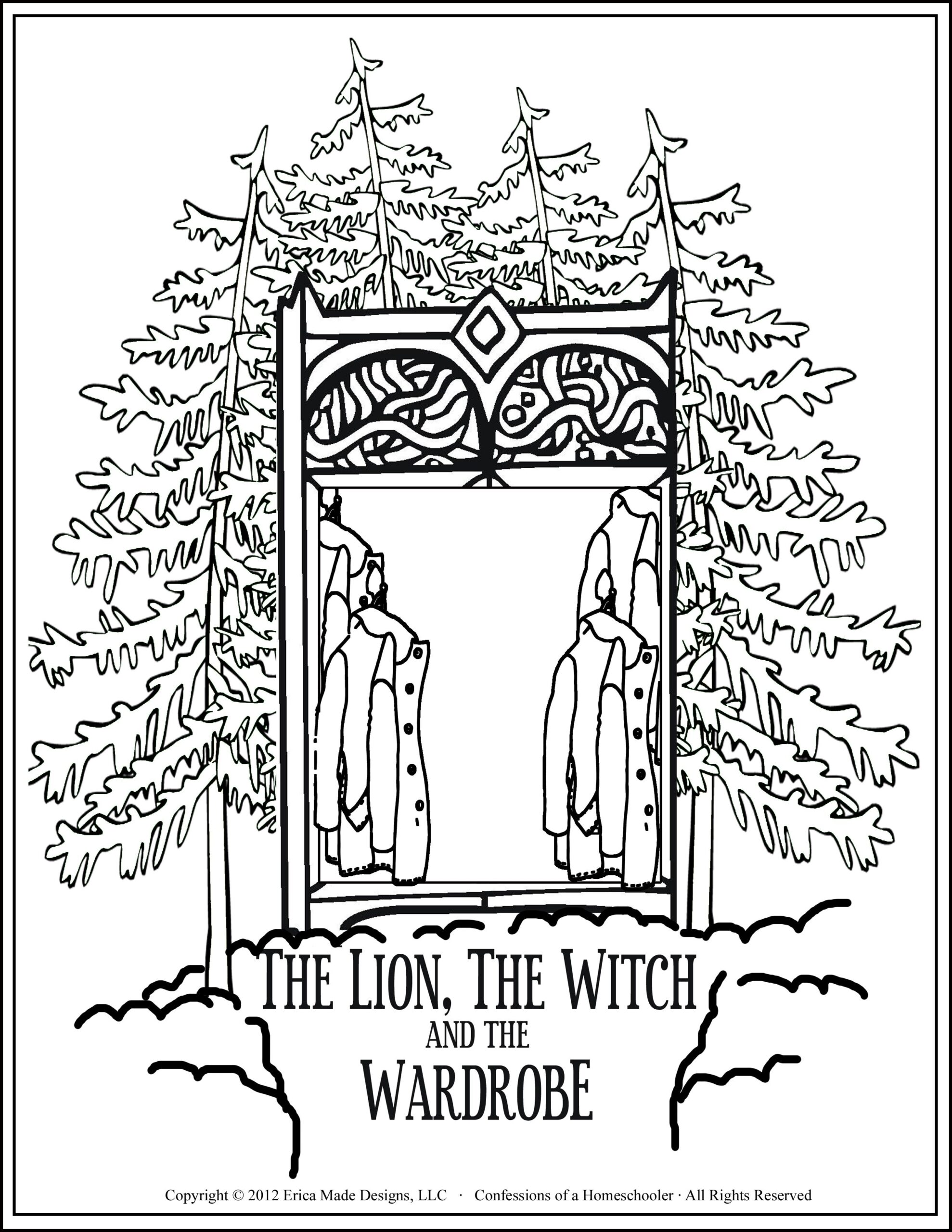 lion witch and wardrobe printable activities