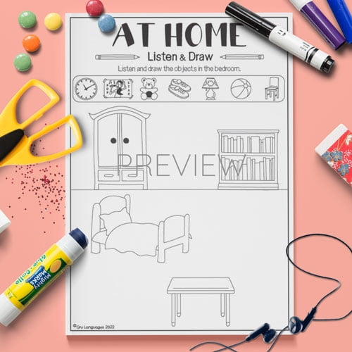 Listen Draw Listening Activities Fun ESL Worksheets For Kids