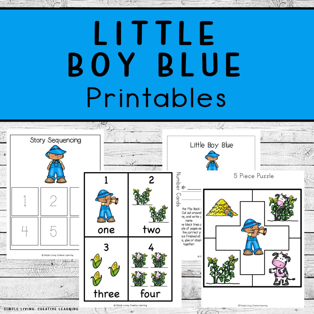 Little Boy Blue Printables Simple Living Creative Learning
