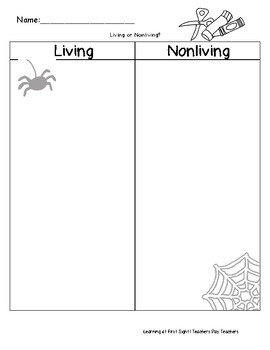 Living Or Nonliving Cut Paste By Learning At First Sight TPT
