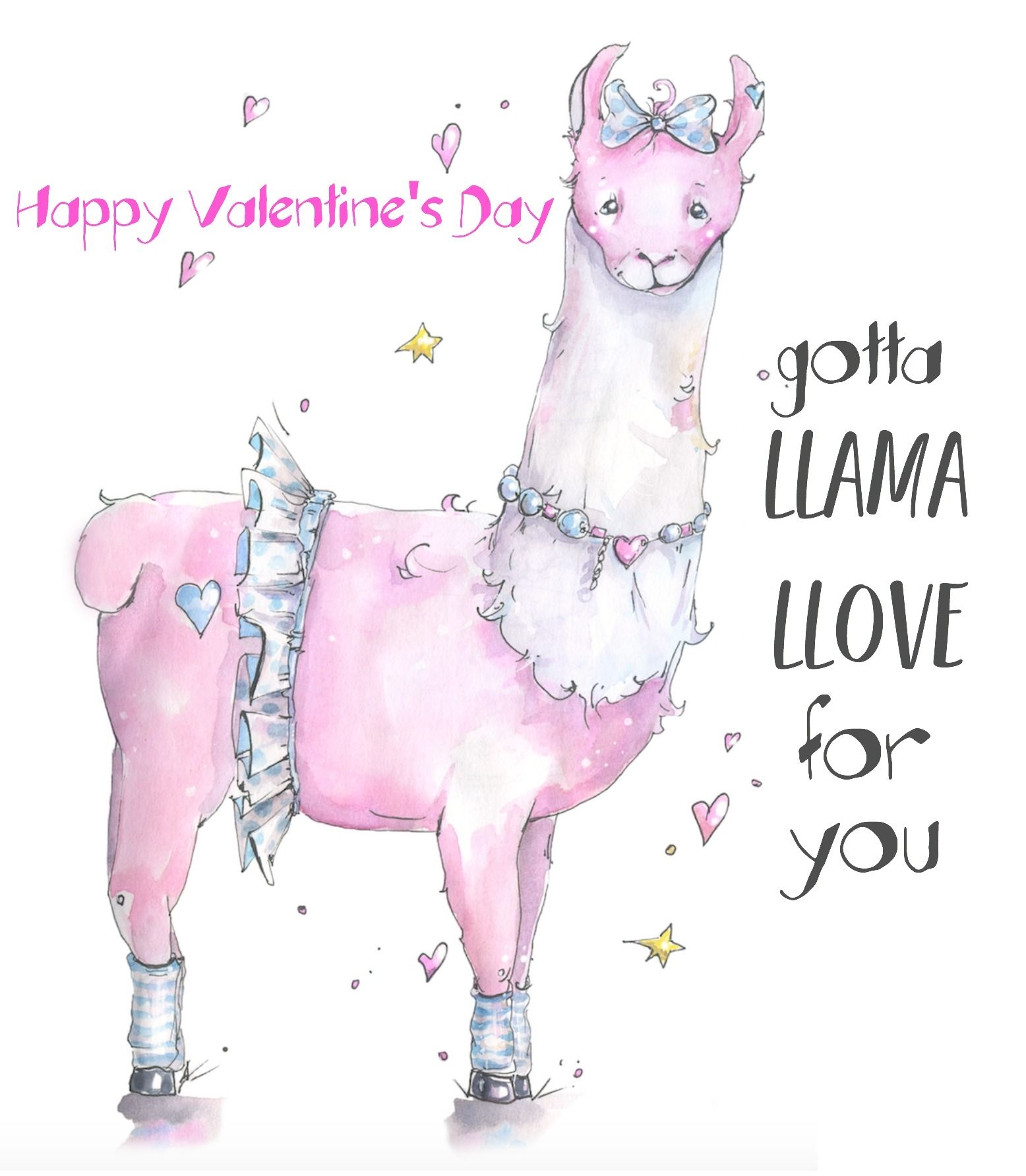 Llama Valentine Printable Printable Word Searches