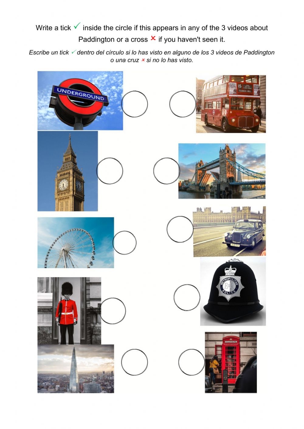 London Worksheets Printable Peggy Worksheets