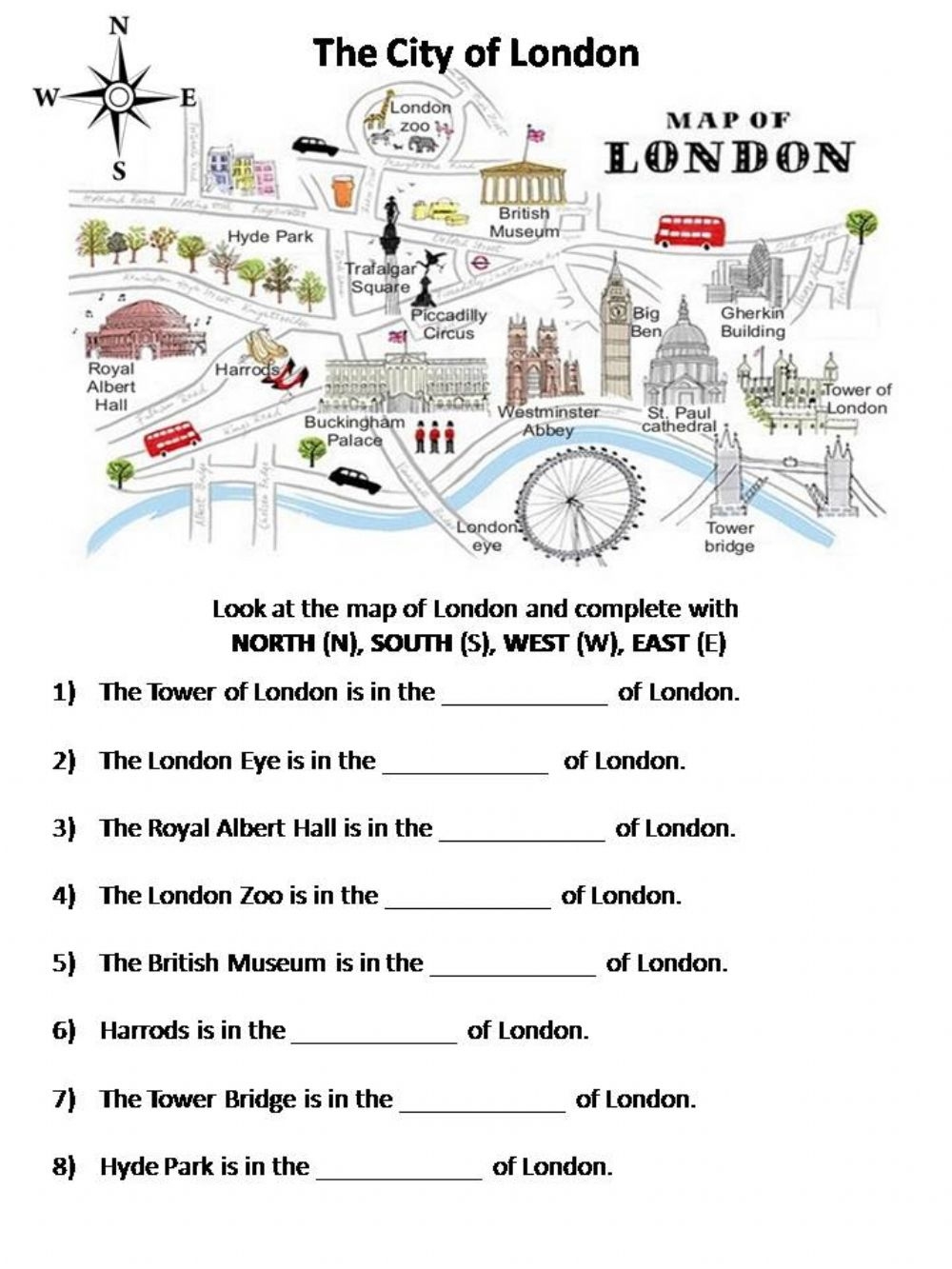london printable activities