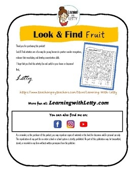 find fruit by picture