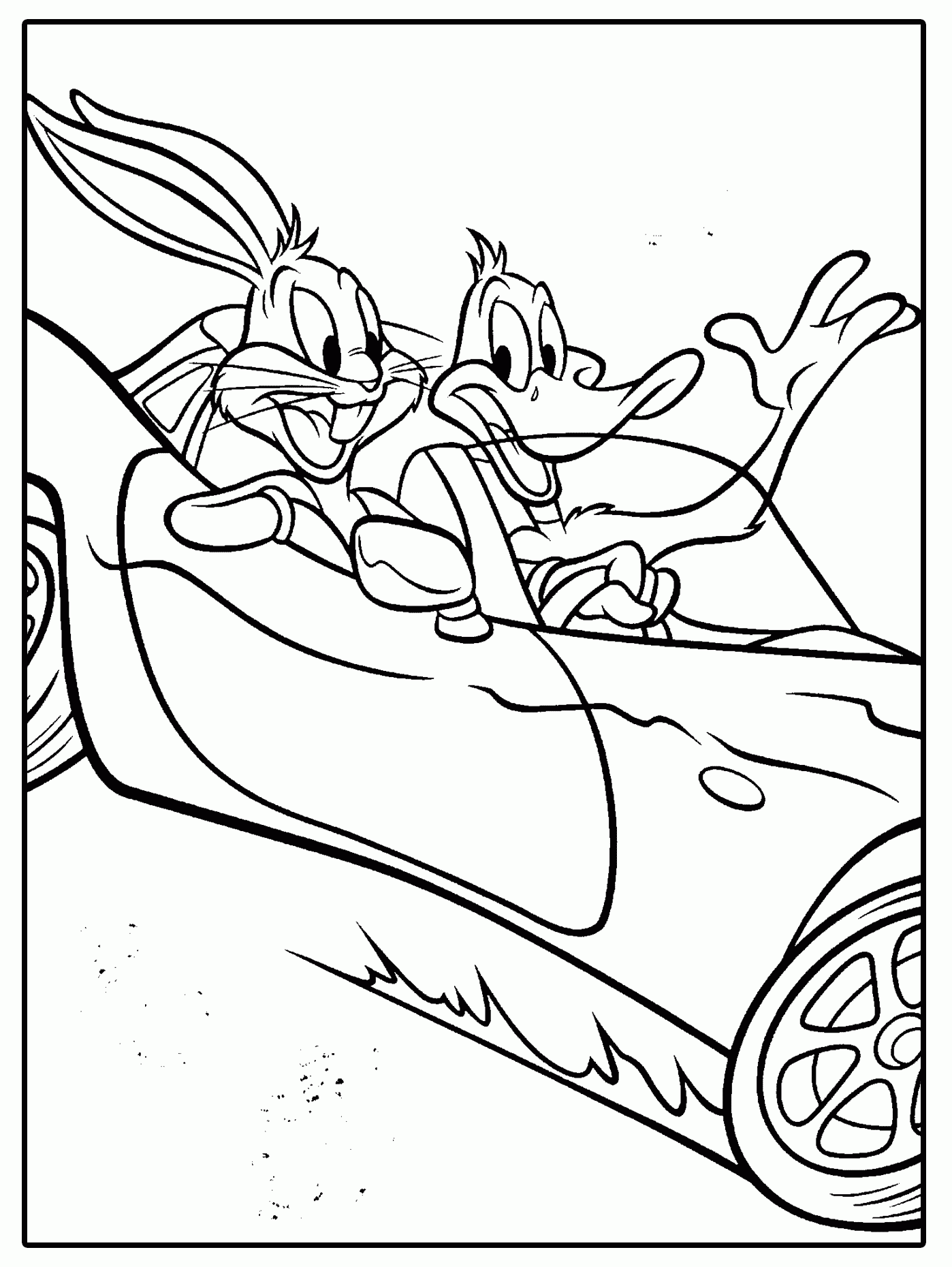Looney Tunes Coloring Page LOONEY TUNES SPOT COLORING PAGES