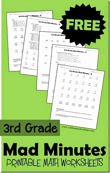Mad Minute Subtraction Worksheets New Free Printable Mad Minutes Math