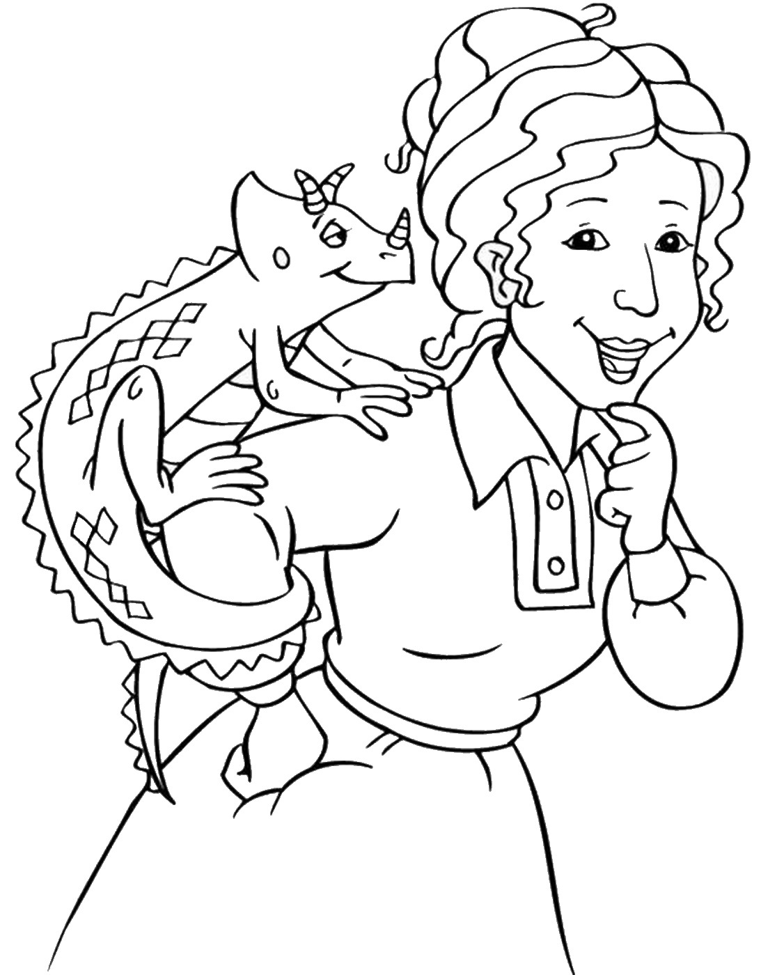 Magic School Bus Coloring Page Coloring Home