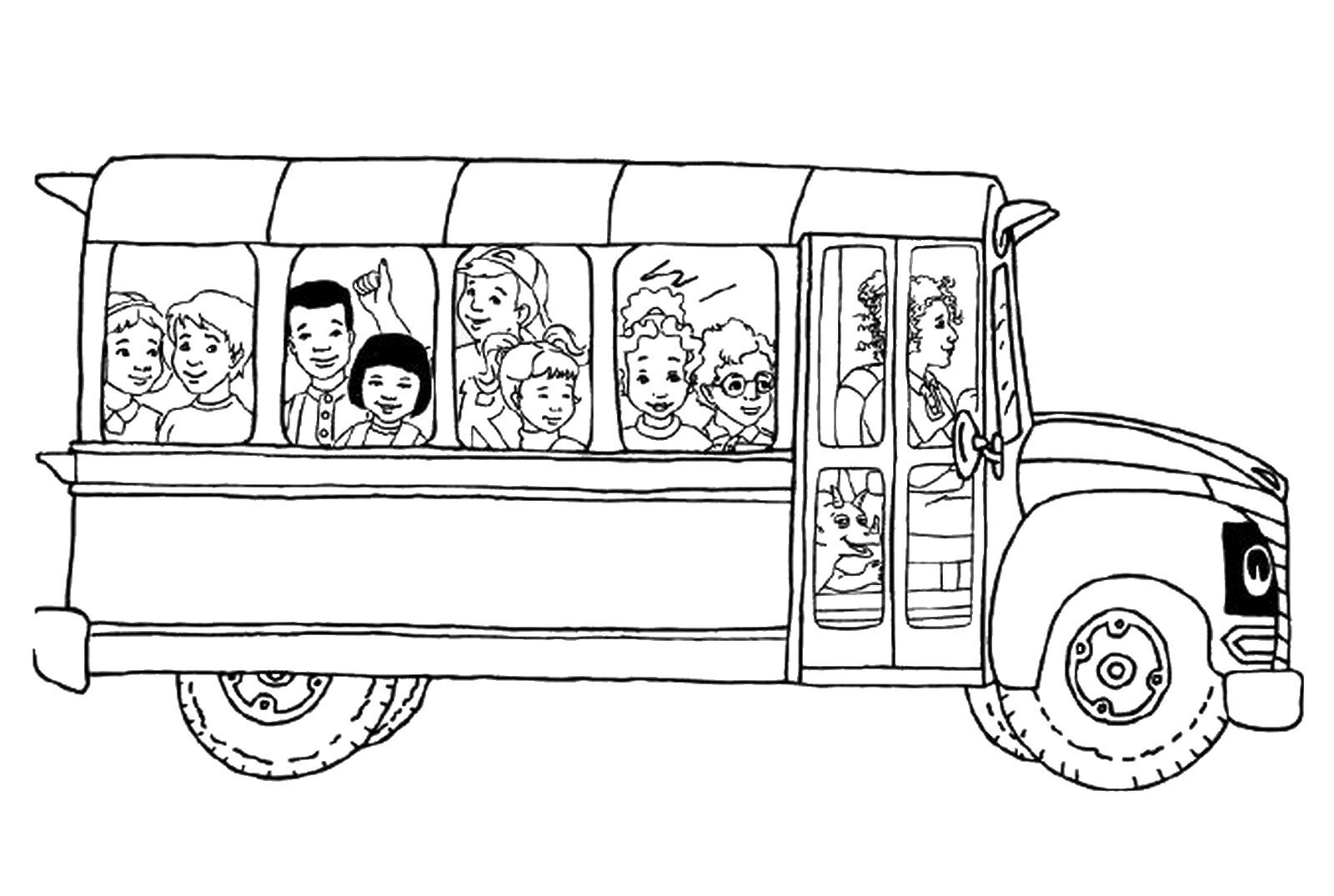 Magic School Bus Coloring Pages Free Printable Magic Vrogue co