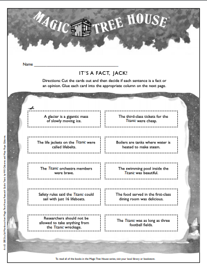 Magic Tree House Printables And Activities Brightly