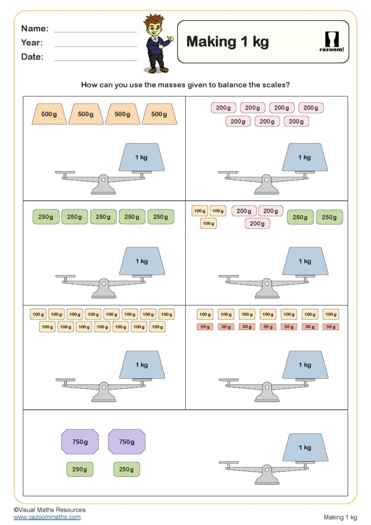 kg worksheet maths