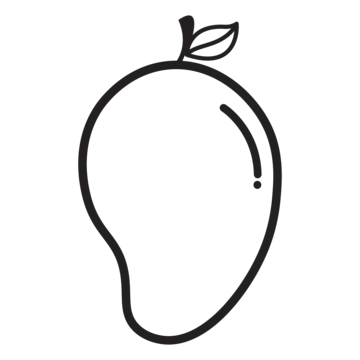mango fruit outline picture