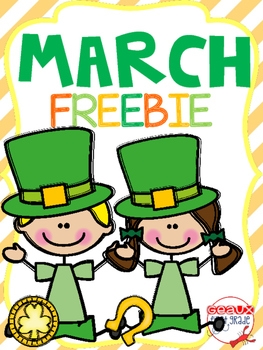 March Fun Freebie By Geaux First Grade Teachers Pay Teachers