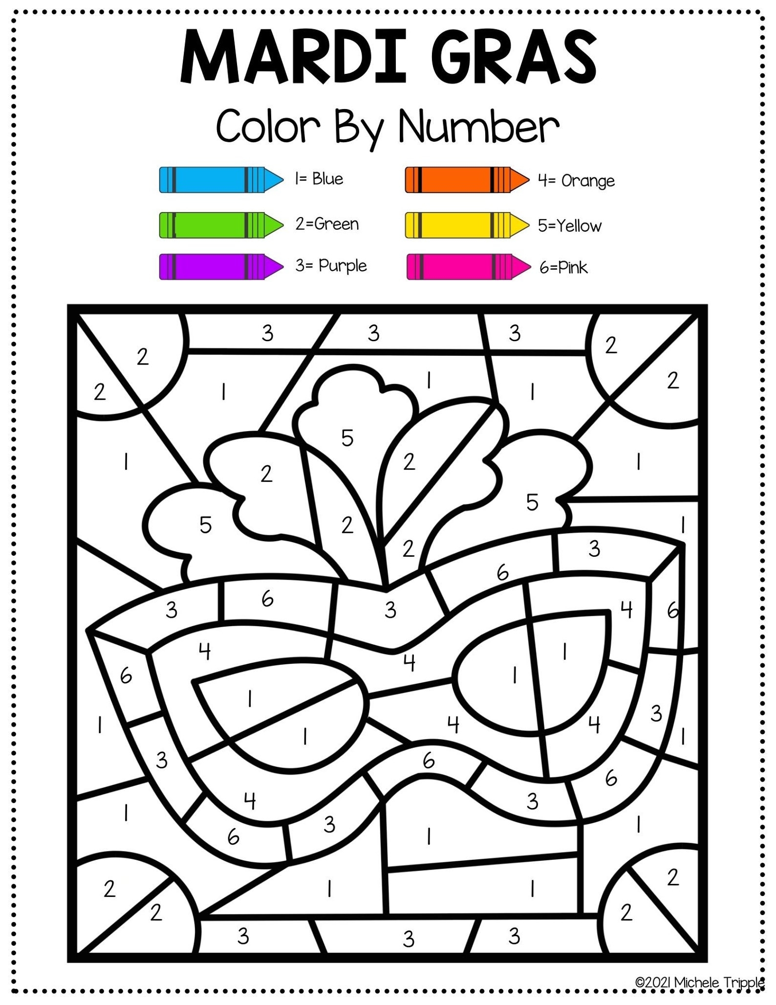 free printable mardi gras activity sheets