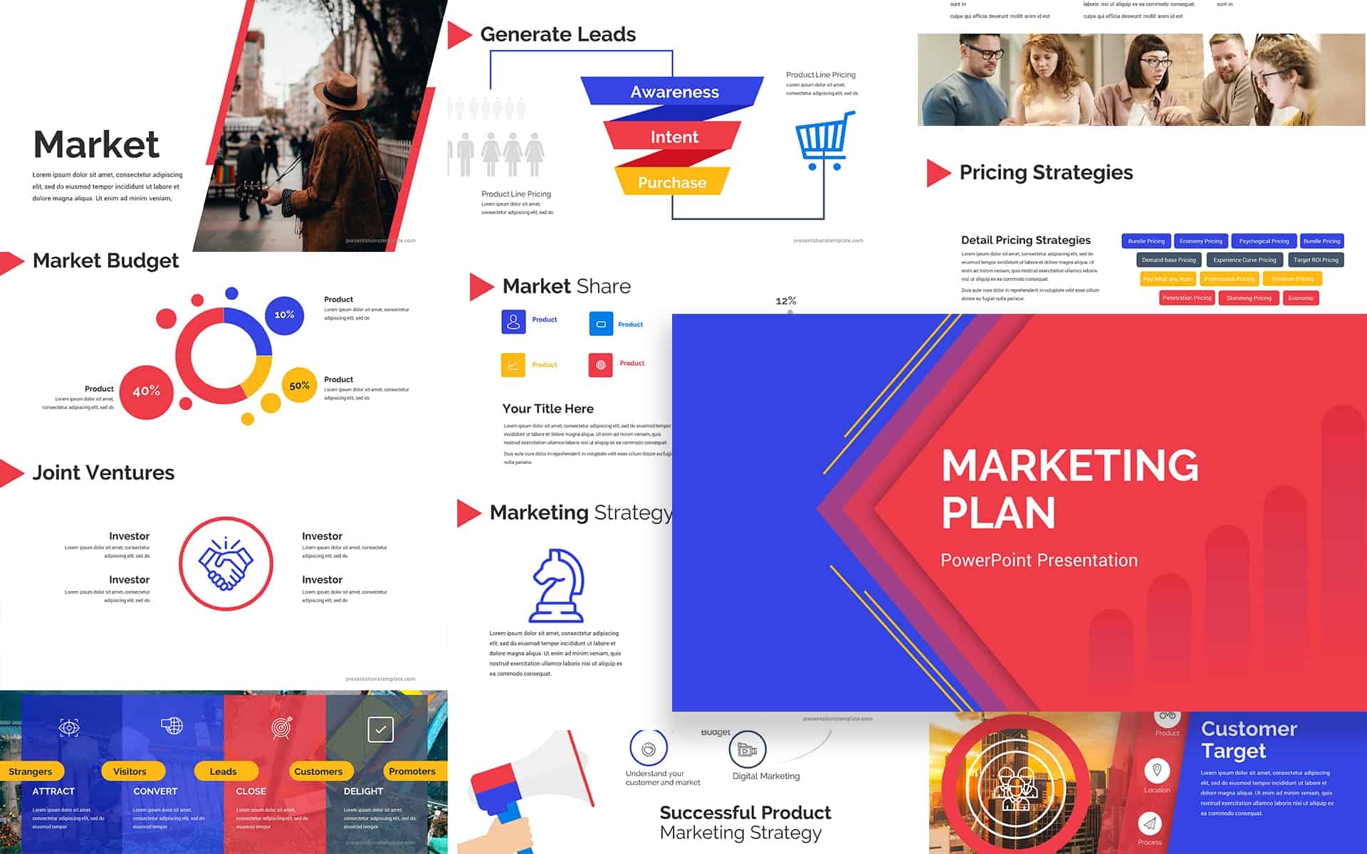 Marketing Plan Ppt Template Download Presentations Template
