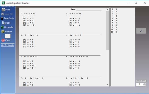 math us see worksheet generator