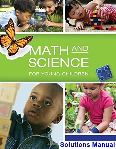 Math And Science For Young Children 8th Edition Charlesworth Solutions 
