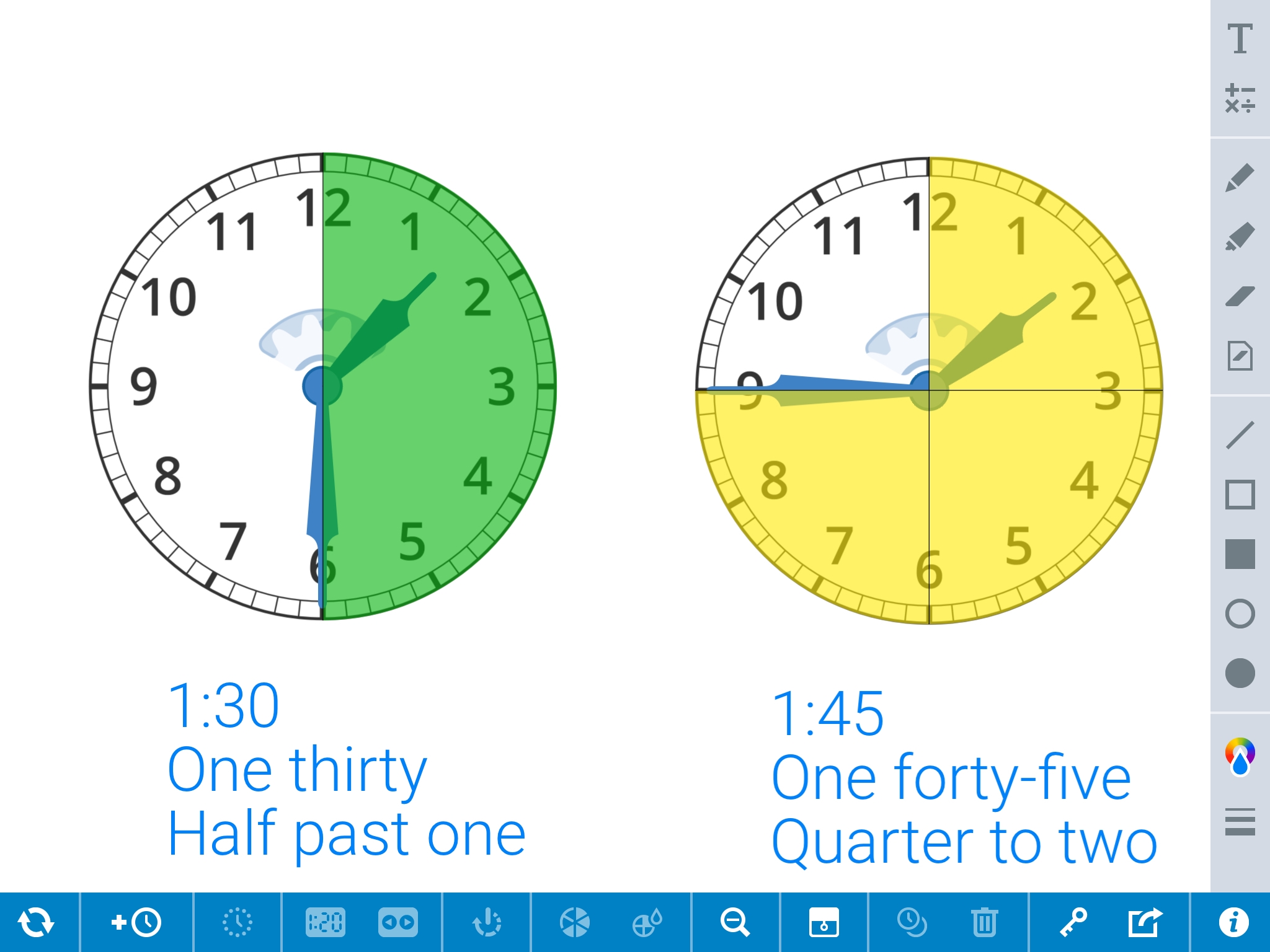clock math worksheets
