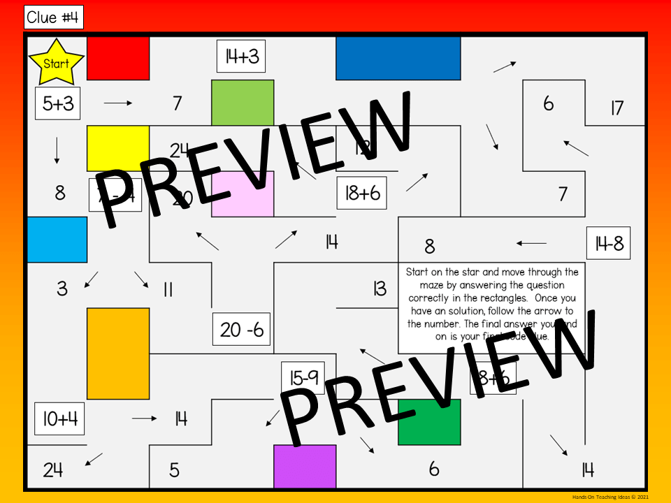 Math Escape Room Hands On Teaching Ideas