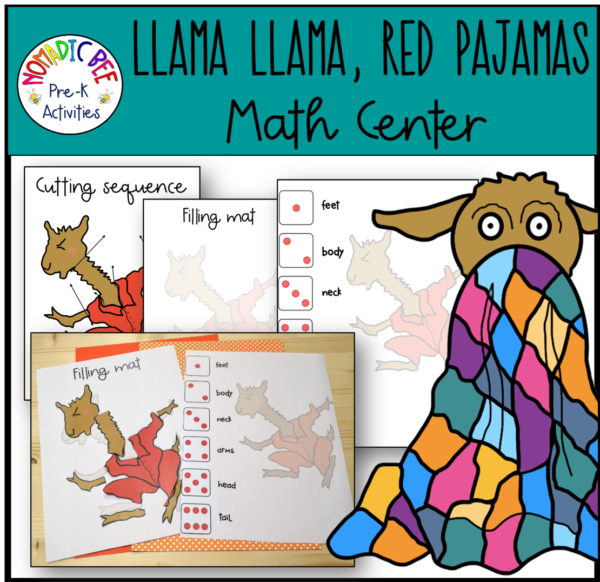 Math Extension Activity On Llama Llama Red Pajama NBpreKactivities