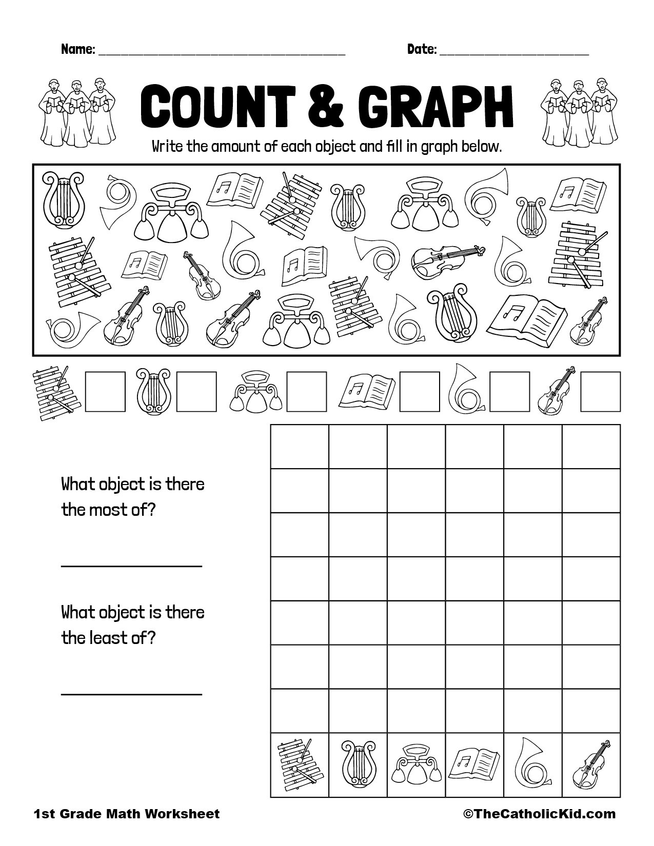 Math Graphing Worksheets Worksheets For Kindergarten
