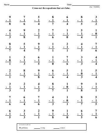 Math Minute Worksheets Youd Actually Want To Print EdHelper 