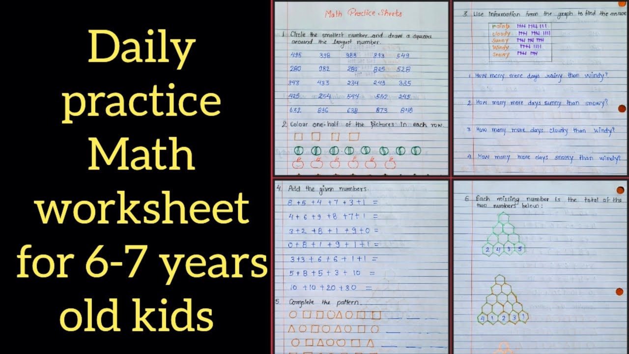 Math Practice Worksheet YouTube Worksheets Library