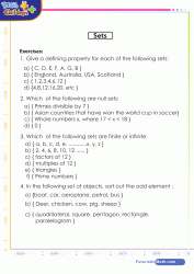 Math Sets Games Quizzes And Worksheets For Kids