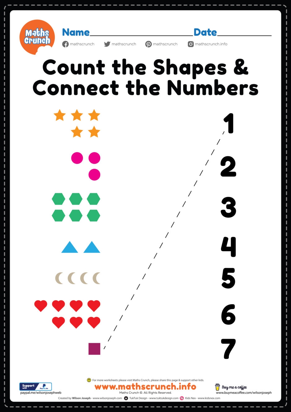pre school math worksheet