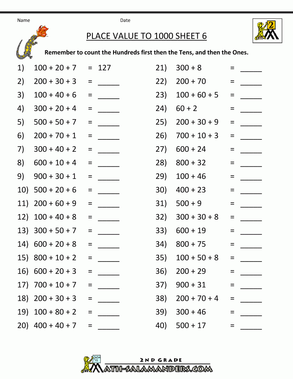 Math Worksheets Place Value Place Value Worksheets Wo Vrogue co