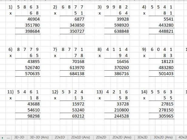 maths worksheet generator