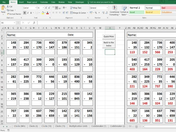 Maths Worksheet Generator Teaching Resources