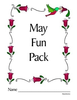 May Printable Activities Fun Pack By SunnyCelebrations TpT